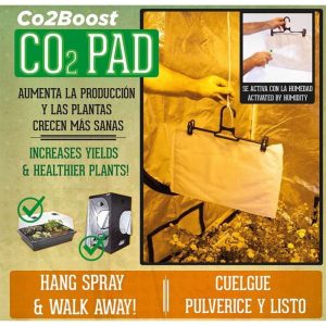 MATA GENERUJĄCA DWUTLENEK WĘGLA + WIESZAK - CO2 PAD, 28x40cm, BoostEuro, do uprawy roślin, do boxa