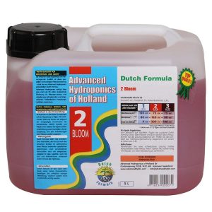 ADVANCED HYDROPONICS OF HOLLAND 2 BLOOM 5L, NAWÓZ NA KWITNIENIE, DUTCH FORMULA,(hydro, kokos, ziemia)