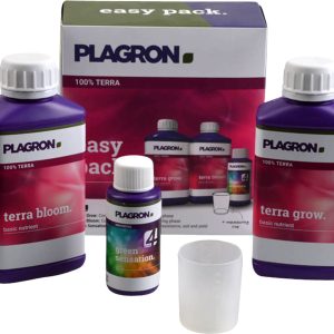 PLAGRON EASY PACK TERRA 100%, ZESTAW NAWOZÓW MINERALNYCH + STYMULATOR KWITNIENIA DLA OK. 4 ROŚLIN + MIARKA