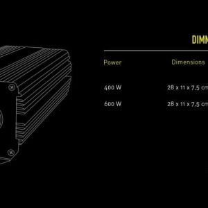 ZASILACZ ELEKTRONICZNY DO LAMP HPS i MH 400W, LUMAXPRO MASTER - GARDEN HIGHPRO, Z REGULACJĄ, SUPER LUMEN, GHP