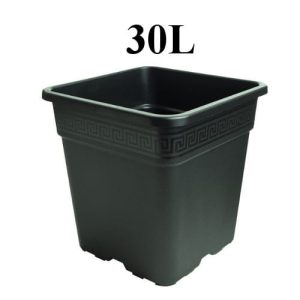 3333 !-DONICZKA KWADRATOWA 30L, 36,5x36,5xh36cm, VEGA NERO
