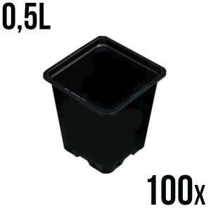 5555 100x DONICZKA KWADRATOWA, PRODUKCYJNA 0.5L, 9x9xh10cm